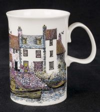 Dunoon Sue Scullard Cottages Fine Bone China Coffee Mug
